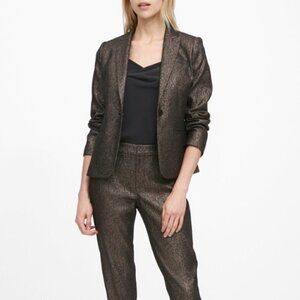 BANANA REPUBLIC | Classic-Fit Metallic Plaid Blazer | Sz. 2